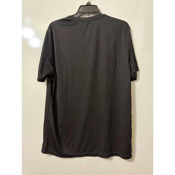 US Army Men Black Microfiber Performance Training T-Shirt Star Logo Large USA - Picture 4 of 4